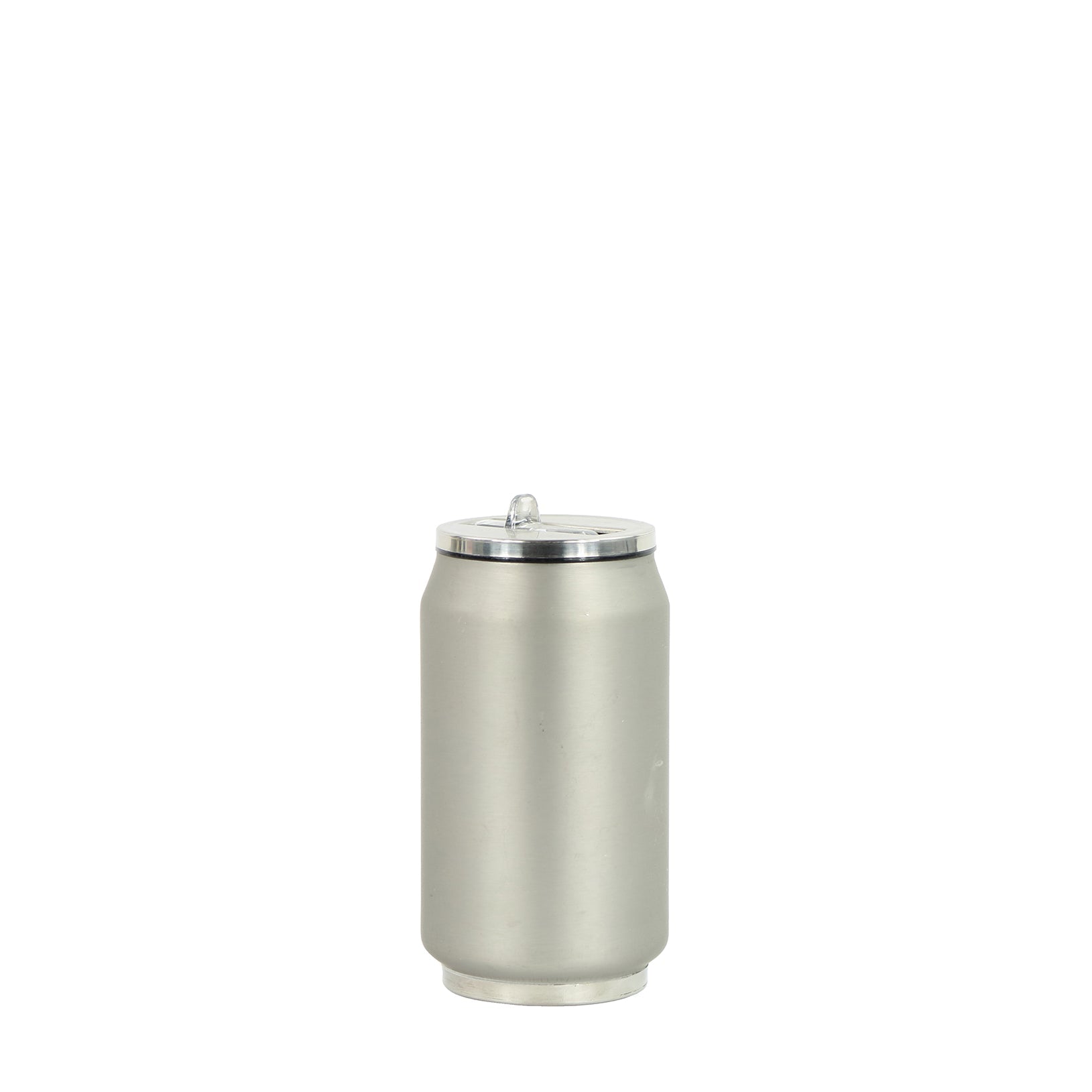 Insulated Silver Soft touch can 280ml