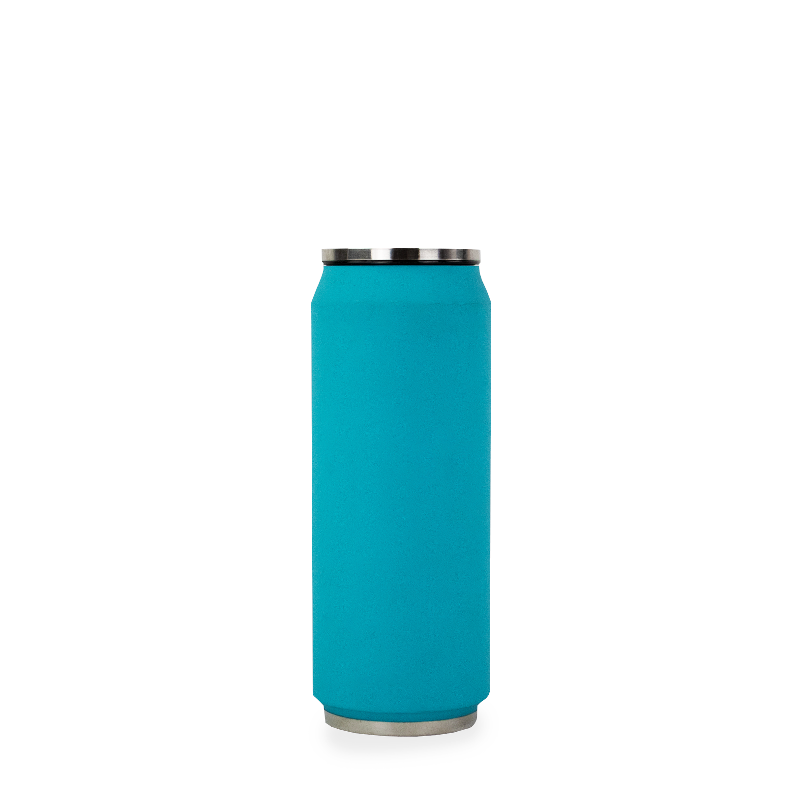 Turquoise Soft touch Insulated can 500ml