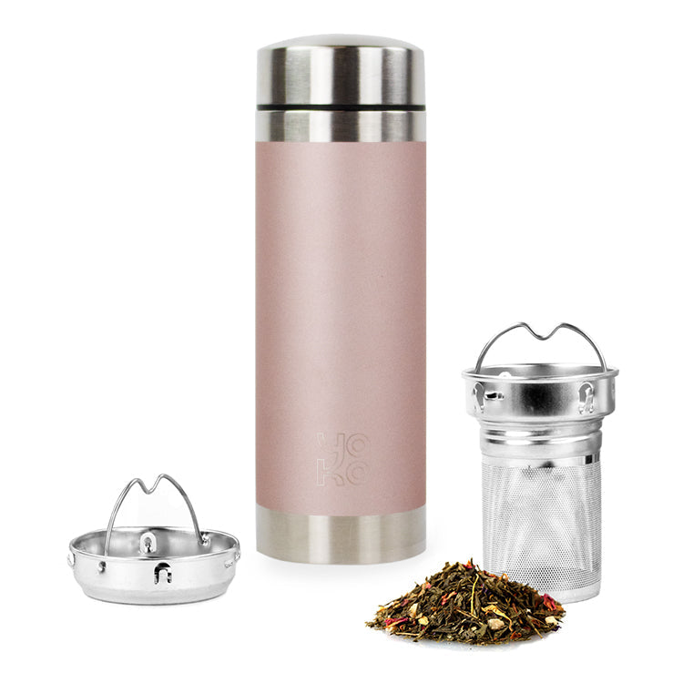 Insulated Teapot Glitter pink gold 350 ml