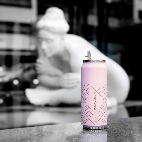 Insulated Can 500 ml - Art Pink