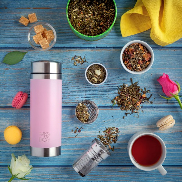 Insulated Teapot 350 ml - LiberTea Pink