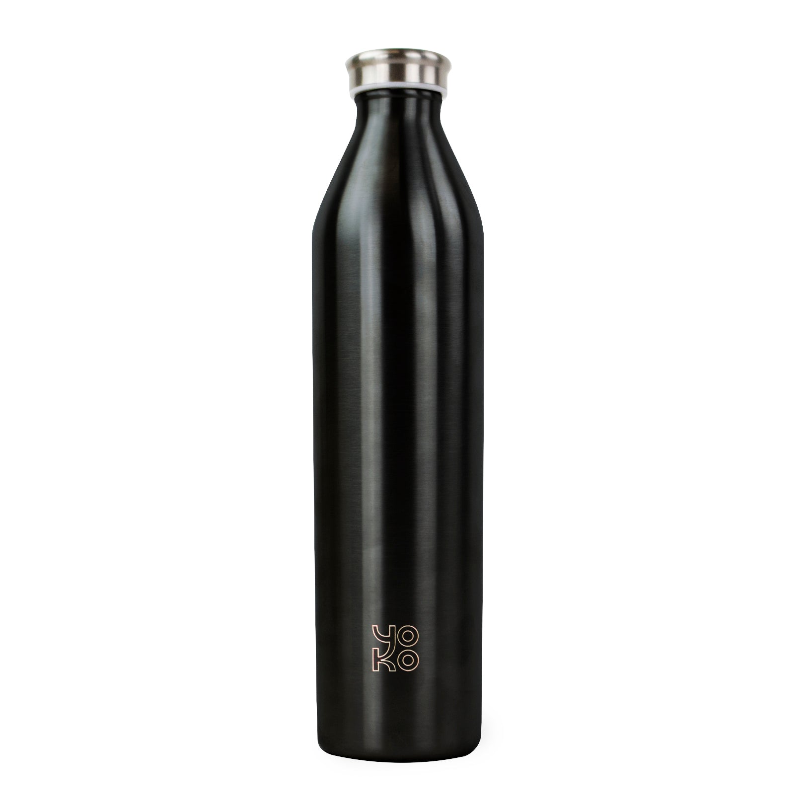 Insulated Bottle 1000ml Black shiny